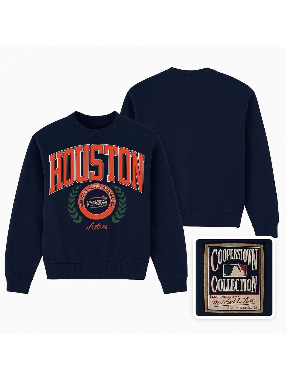 Houston Astros Cooperstown Collection Mitchell & Ness Women’s Sweatshirt Small